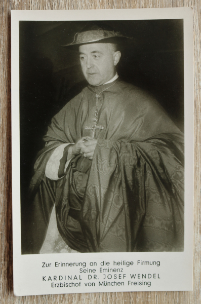 AK München / 1953-1960 / Kardinal Dr. Josef Wendel / Erzbischof von München Freising